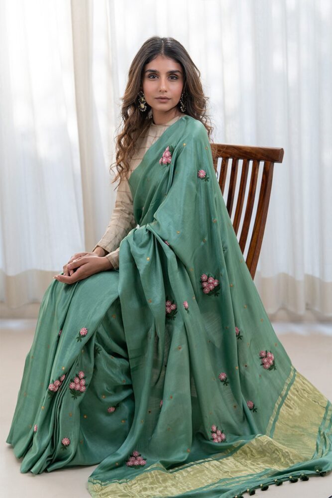 Sevanti Gajji Silk Saree