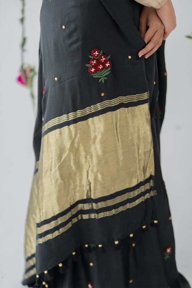 Chandni Gajji Silk Saree