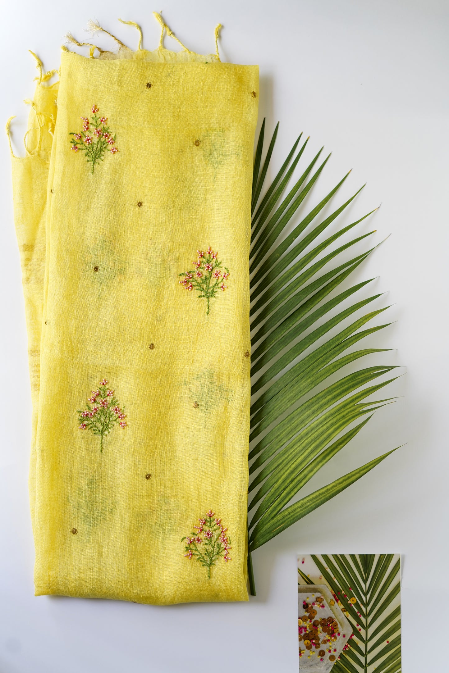 Yellow Iris Linen