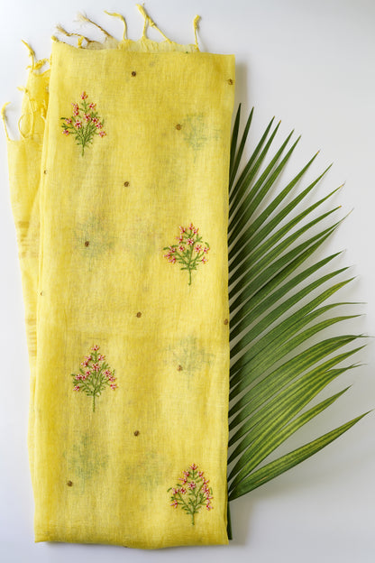 Yellow Iris Linen