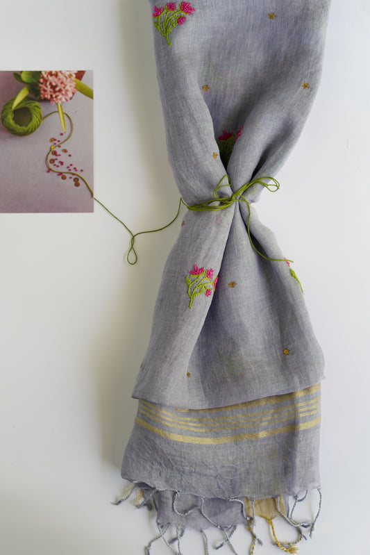 Grey Thistle Linen