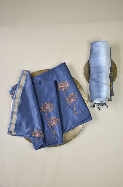 Magnolia Chanderi fabric & Duppatta Combo Set