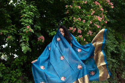 Kanha Tassar Silk Duppatta