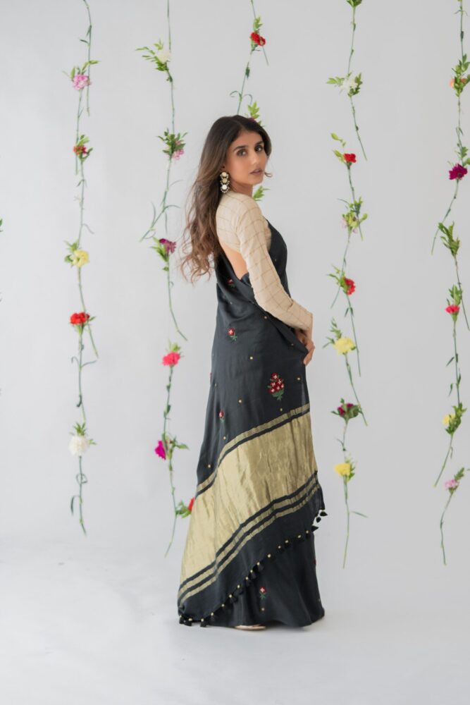 Chandni Gajji Silk Saree