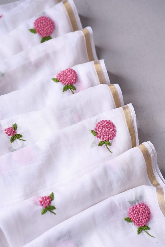 Pink Hydrangeas Fabric