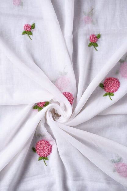 Pink Hydrangeas Fabric